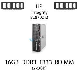 Pamięć RAM 16GB (2x8GB) DDR3 dedykowana do serwera HP Integrity BL870c i2, RDIMM, 1333MHz, 1.5V