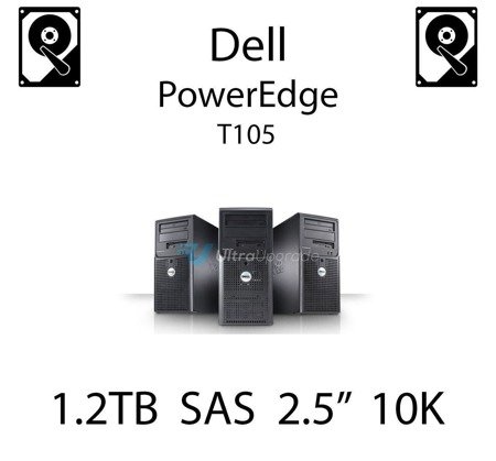 1.2TB 2.5" dedykowany dysk serwerowy SAS do serwera Dell PowerEdge T105, HDD Enterprise 10k - 400-AGVY (REF)