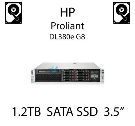 1.2TB 3.5" dedykowany dysk serwerowy SATA do serwera HP ProLiant DL380e G8, SSD Enterprise , 6Gbps - 804680-B21 (REF)