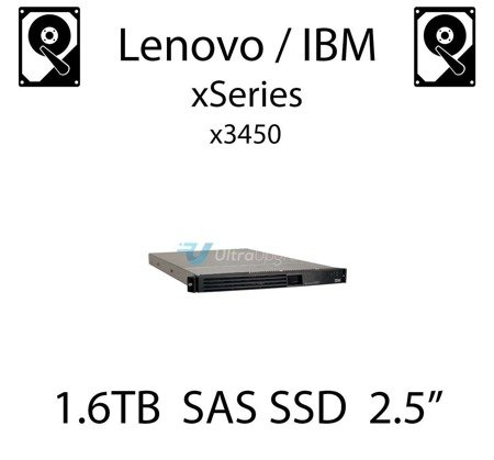 1.6TB 2.5" dedykowany dysk serwerowy SAS do serwera Lenovo / IBM System x3450, SSD Enterprise , 600MB/s - 49Y6195