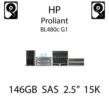 146GB 2.5" dedykowany dysk serwerowy SAS do serwera HP ProLiant BL480c G1, HDD Enterprise 15k - 504062-B21