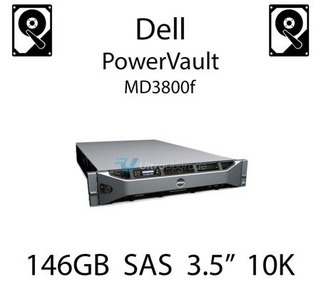 146GB 3.5" dedykowany dysk serwerowy SAS do serwera Dell PowerVault MD3800f, HDD Enterprise 10k, 3072MB/s - M8033 (REF)