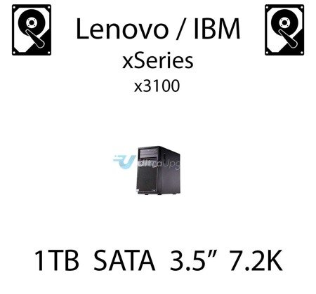1TB 3.5" dedykowany dysk serwerowy SATA do serwera Lenovo / IBM System x3100, HDD Enterprise 7.2k, 600MB/s - 81Y9790