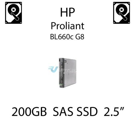 200GB 2.5" dedykowany dysk serwerowy SAS do serwera HP ProLiant BL660c G8, SSD Enterprise  - 653961-001 (REF)