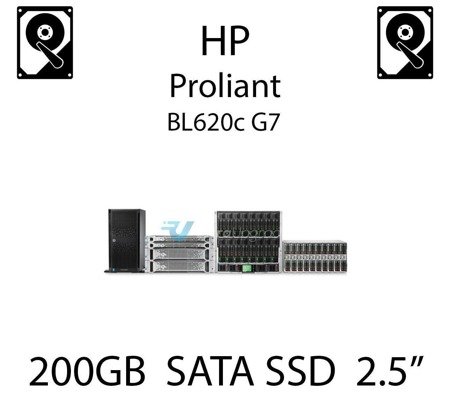 200GB 2.5" dedykowany dysk serwerowy SATA do serwera HP ProLiant BL620c G7, SSD Enterprise  - 636595-B21 (REF)