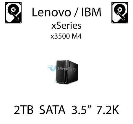 2TB 3.5" dedykowany dysk serwerowy SATA do serwera Lenovo / IBM System x3500 M4, HDD Enterprise 7.2k, 300MB/s - 42D0782 (REF)