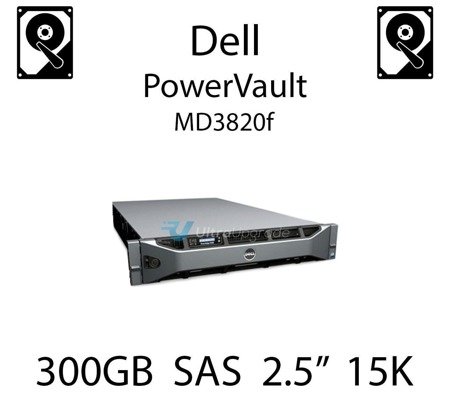300GB 2.5" dedykowany dysk serwerowy SAS do serwera Dell PowerVault MD3820f, HDD Enterprise 15k - 28XYX (REF)