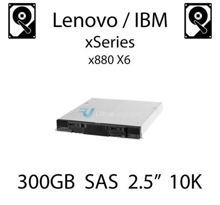 300GB 2.5" dedykowany dysk serwerowy SAS do serwera Lenovo / IBM xSeries x880 X6, HDD Enterprise 10k, 1.2GB/s - 00WG685