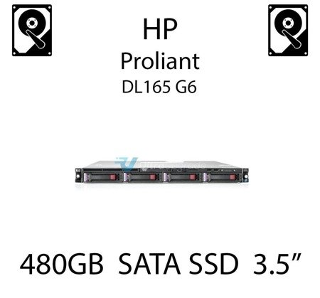 480GB 3.5" dedykowany dysk serwerowy SATA do serwera HP ProLiant DL165 G6, SSD Enterprise , 6Gbps - 728741-B21 (REF)