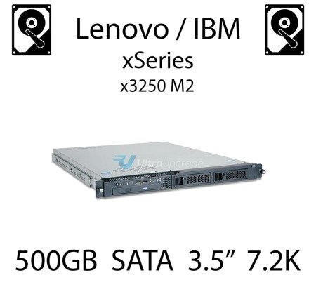 500GB 3.5" dedykowany dysk serwerowy SATA do serwera Lenovo / IBM System x3250 M2, HDD Enterprise 7.2k, 300MB/s - 39M4514 (REF)