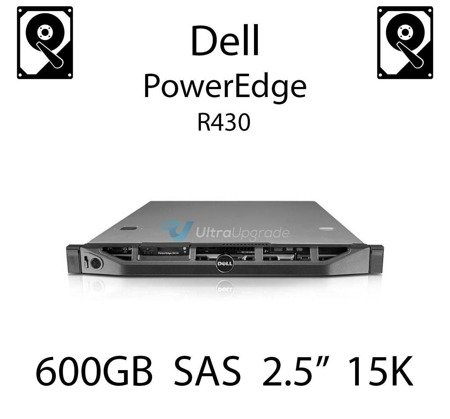 600GB 2.5" dedykowany dysk serwerowy SAS do serwera Dell PowerEdge R430, HDD Enterprise 15k - RHRR4 (REF)
