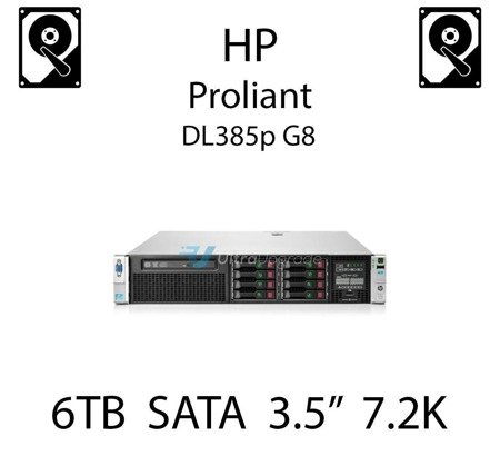 6TB 3.5" dedykowany dysk serwerowy SATA do serwera HP ProLiant DL385p G8, HDD Enterprise 7.2k, 6Gbps - 793667-B21 (REF)