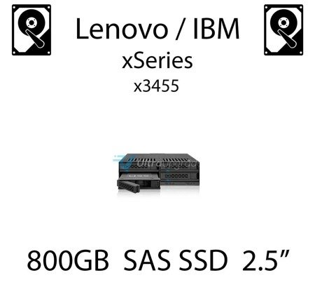 800GB 2.5" dedykowany dysk serwerowy SAS do serwera Lenovo / IBM System x3455, SSD Enterprise , 600MB/s - 49Y6154
