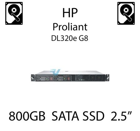 800GB 2.5" dedykowany dysk serwerowy SATA do serwera HP ProLiant DL320e G8, SSD Enterprise  - 764929-B21 (REF)