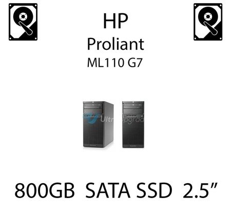800GB 2.5" dedykowany dysk serwerowy SATA do serwera HP ProLiant ML110 G7, SSD Enterprise  - 728743-B21 (REF)