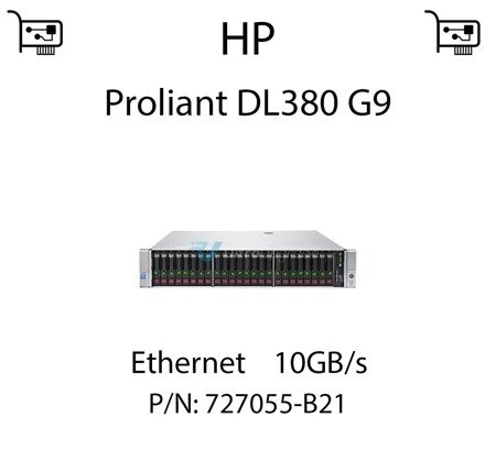 Karta sieciowa Ethernet 10GB/s dedykowana do serwera HP Proliant DL380 G9 - 727055-B21